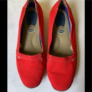 Dr Scholls Red Slip On Shoes